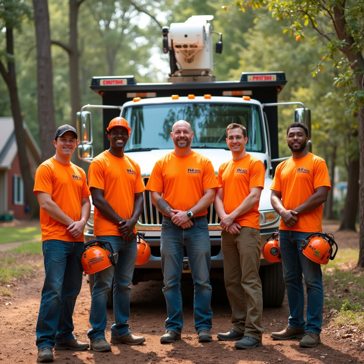 Your Tree Expert arborist team on a job site in Atlanta, GA