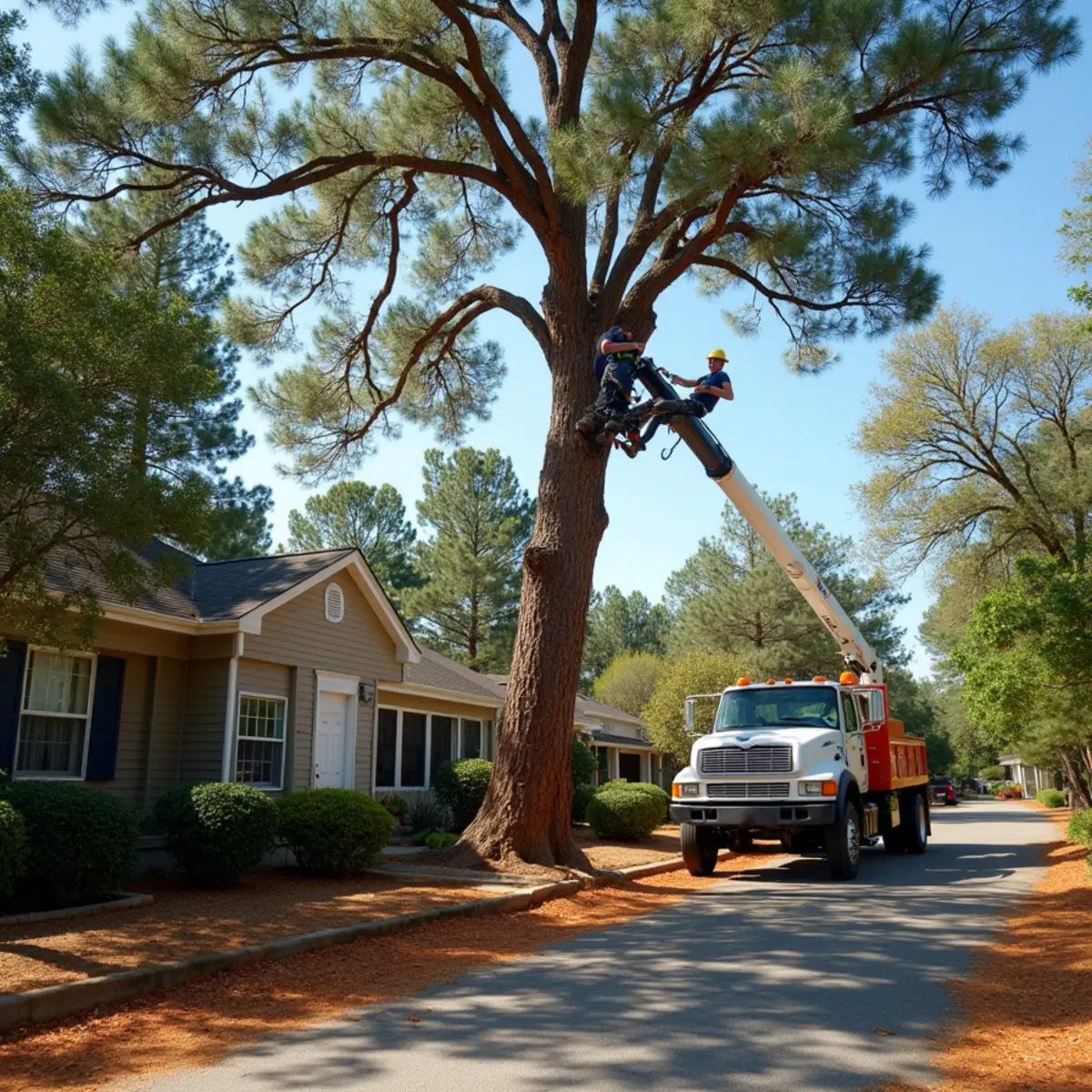 Certified tree service crew working in Albany, GA