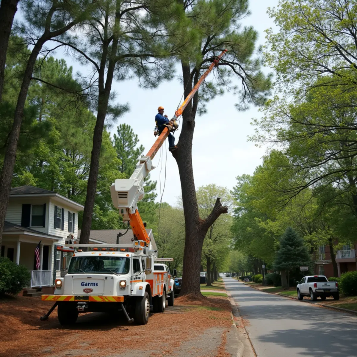 Certified tree service crew working in Athens, GA
