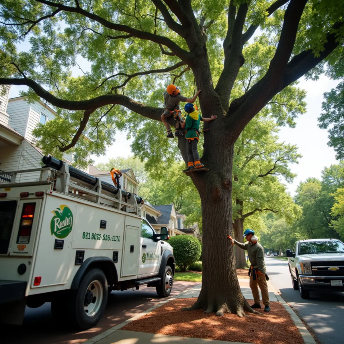 Certified tree service crew working in Atlanta, GA