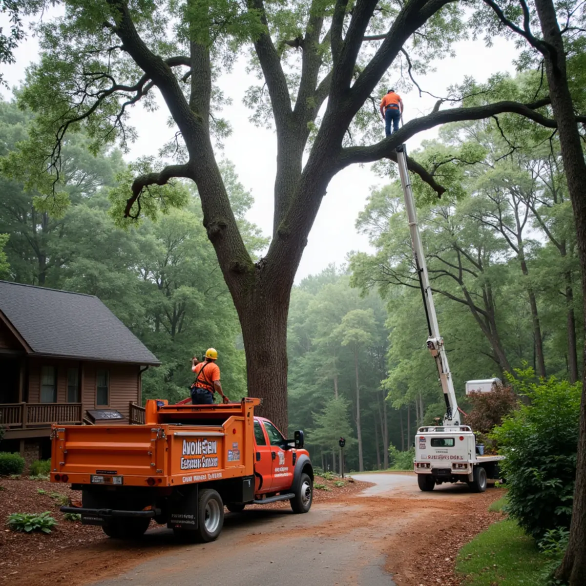 Certified tree service crew working in Blue Ridge, GA