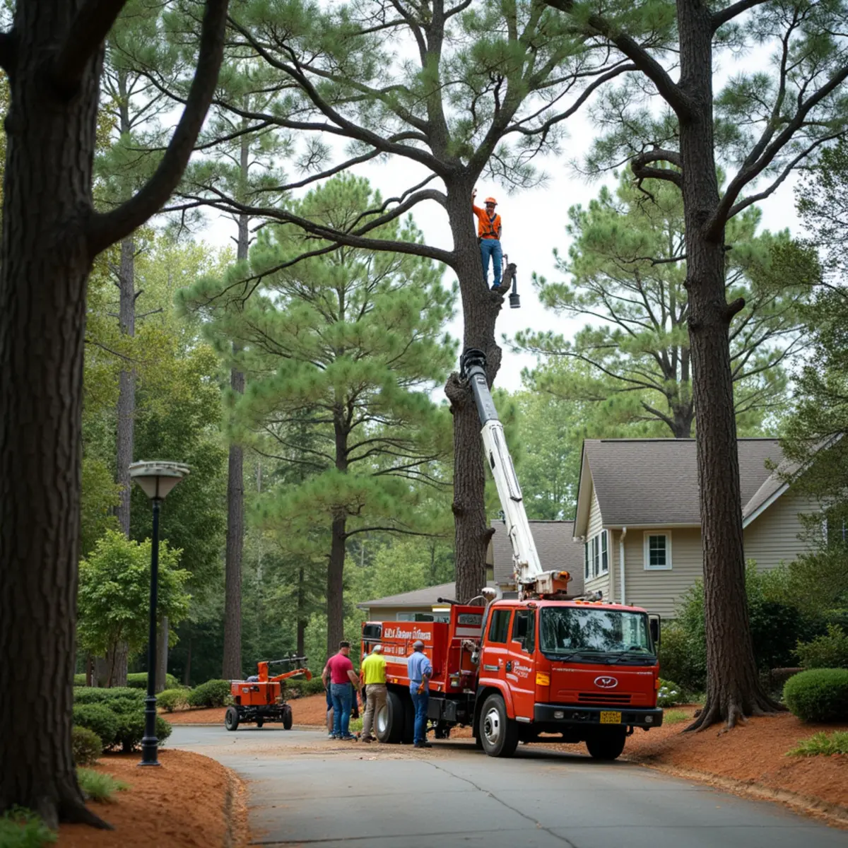 Certified tree service crew working in Carrollton, GA
