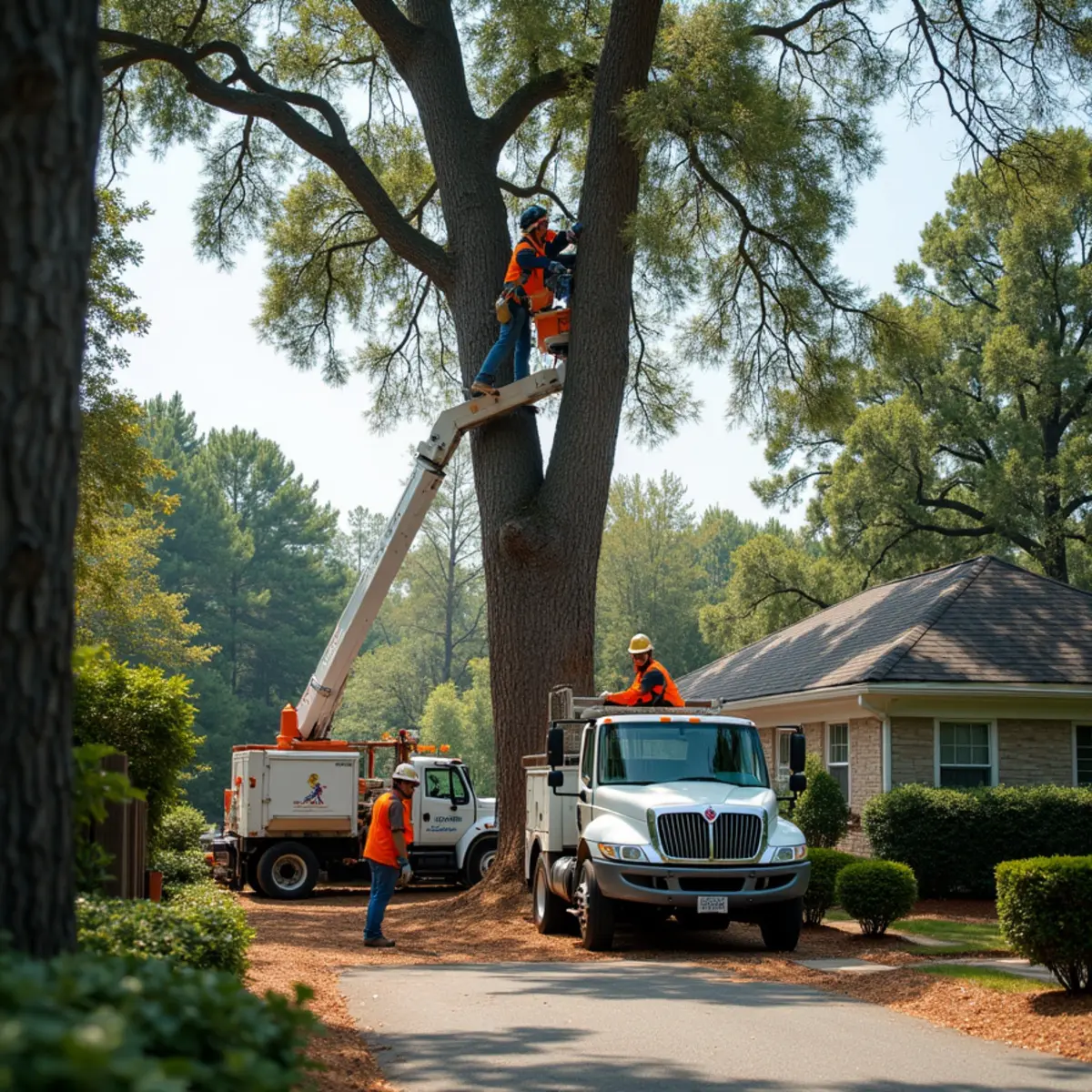 Certified tree service crew working in Cartersville, GA