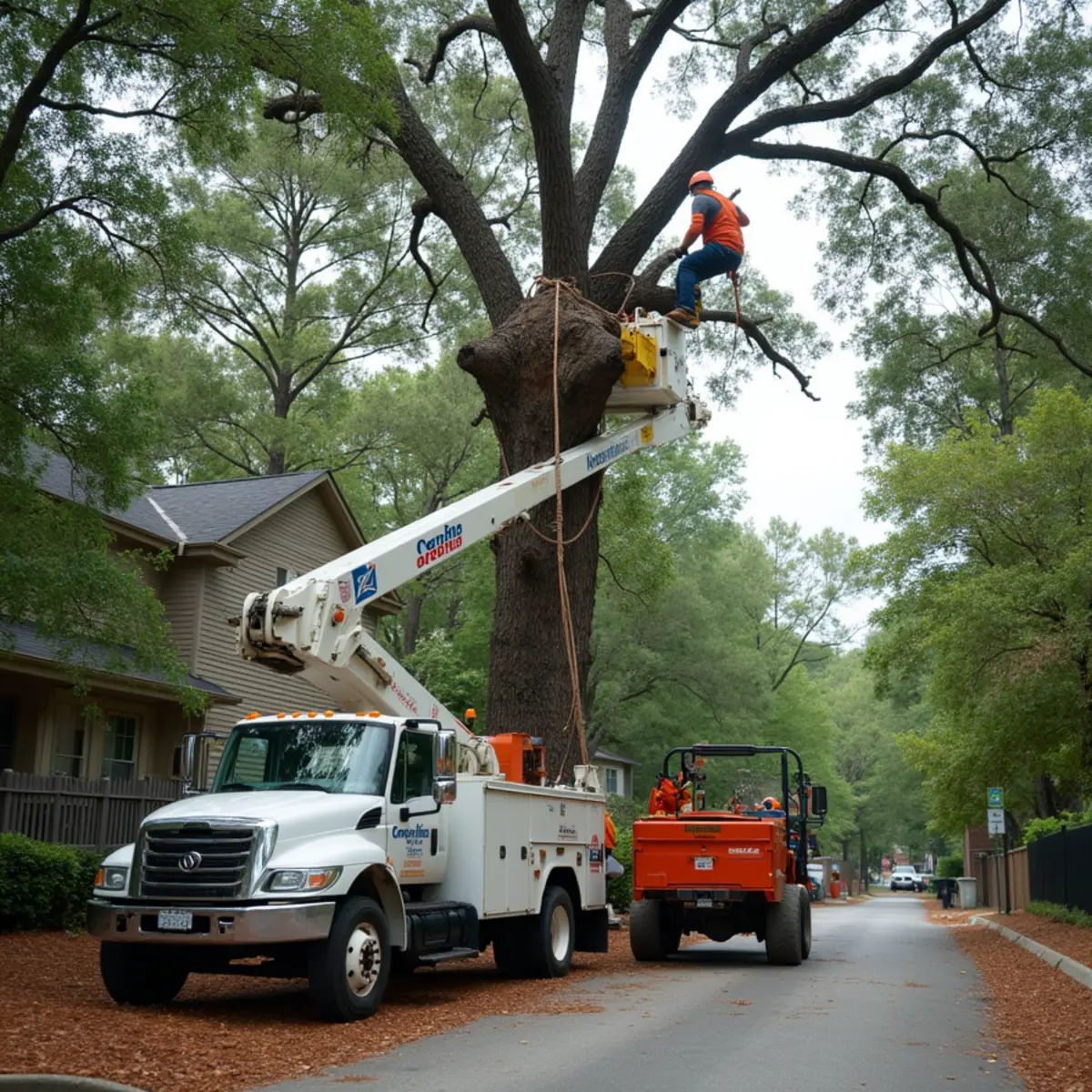 Certified tree service crew working in College Park, GA