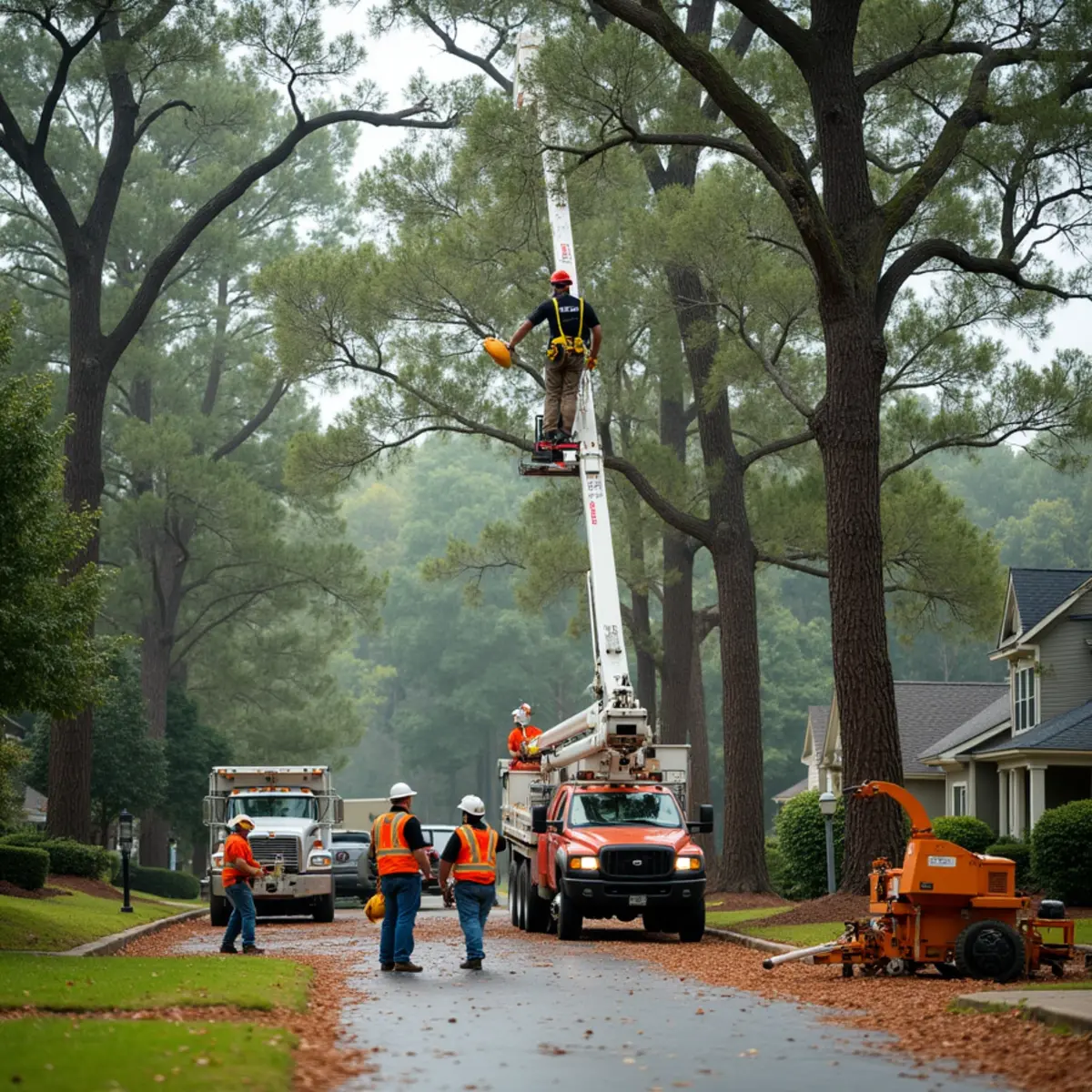 Certified tree service crew working in Columbus, GA