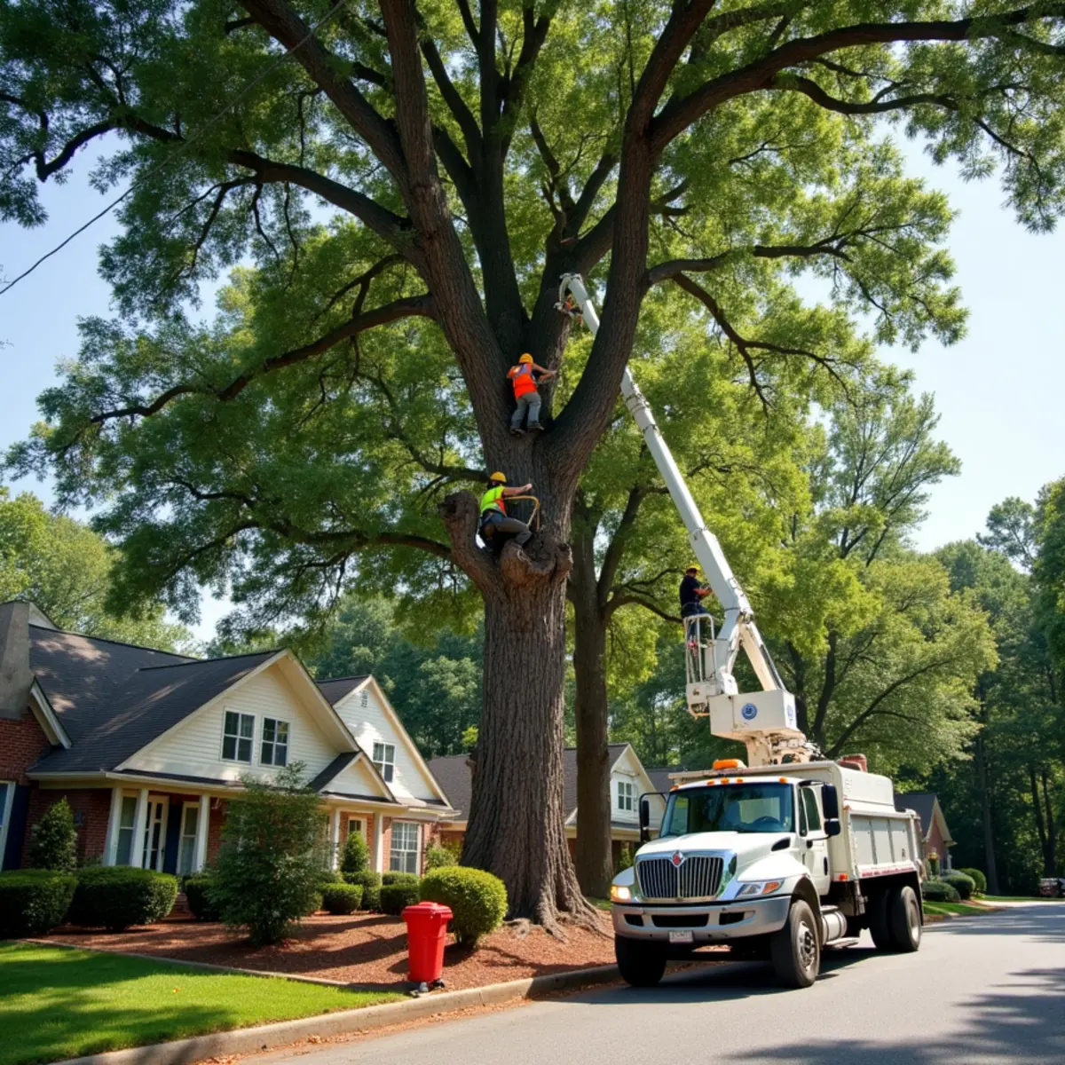 Certified tree service crew working in Conyers, GA