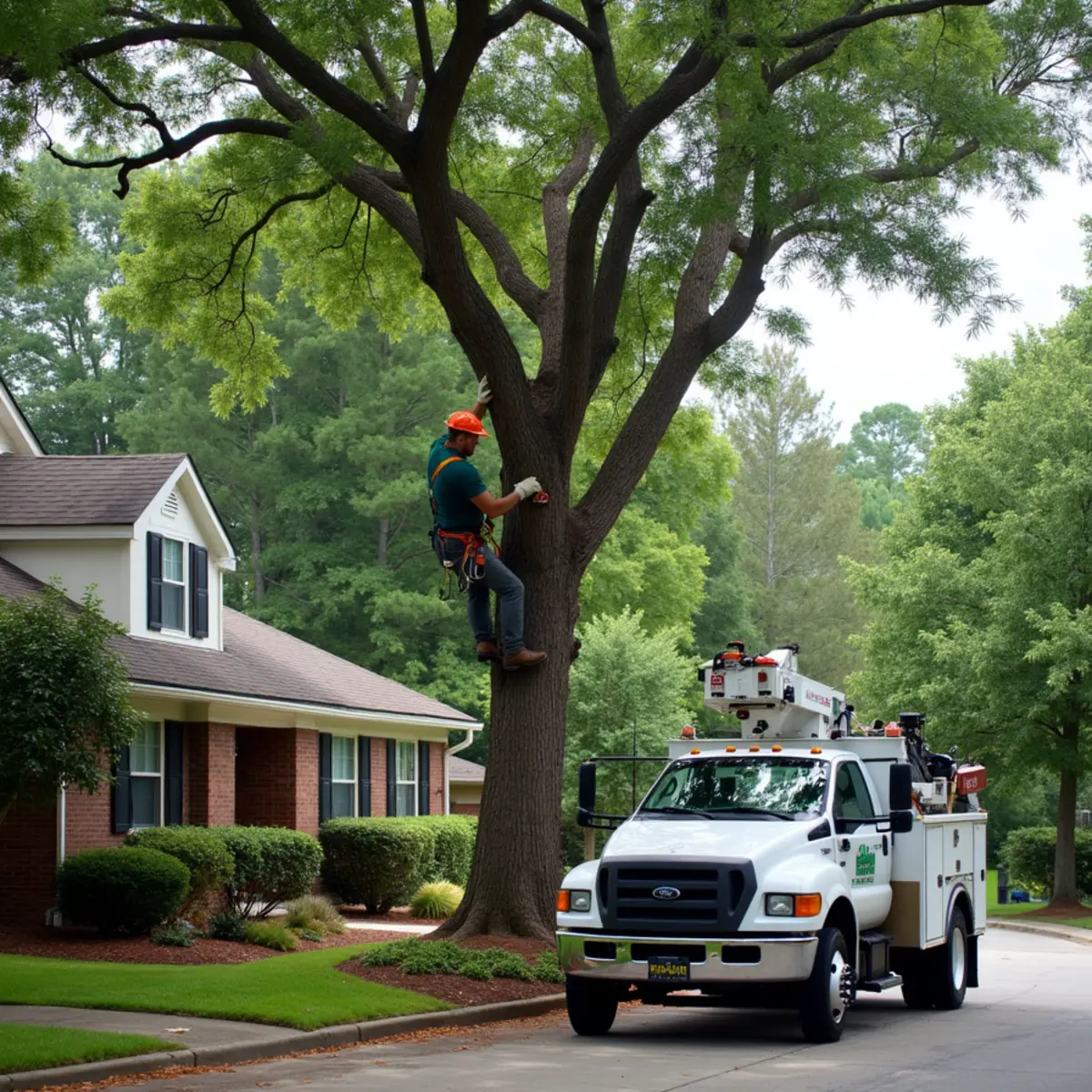 Certified tree service crew working in Duluth, GA