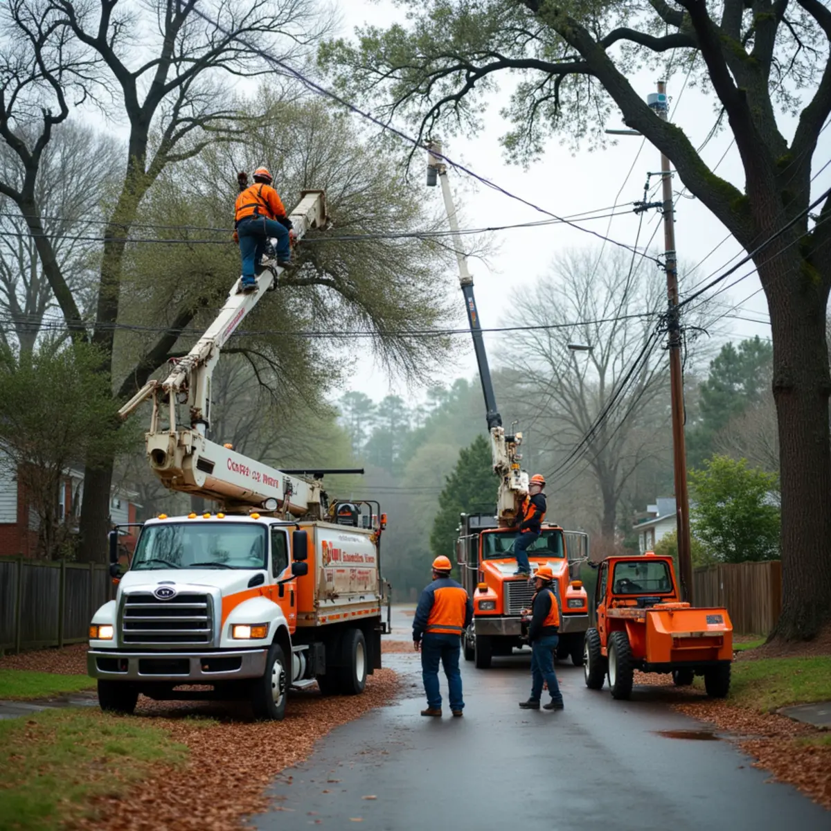 Certified tree service crew working in East Point, GA