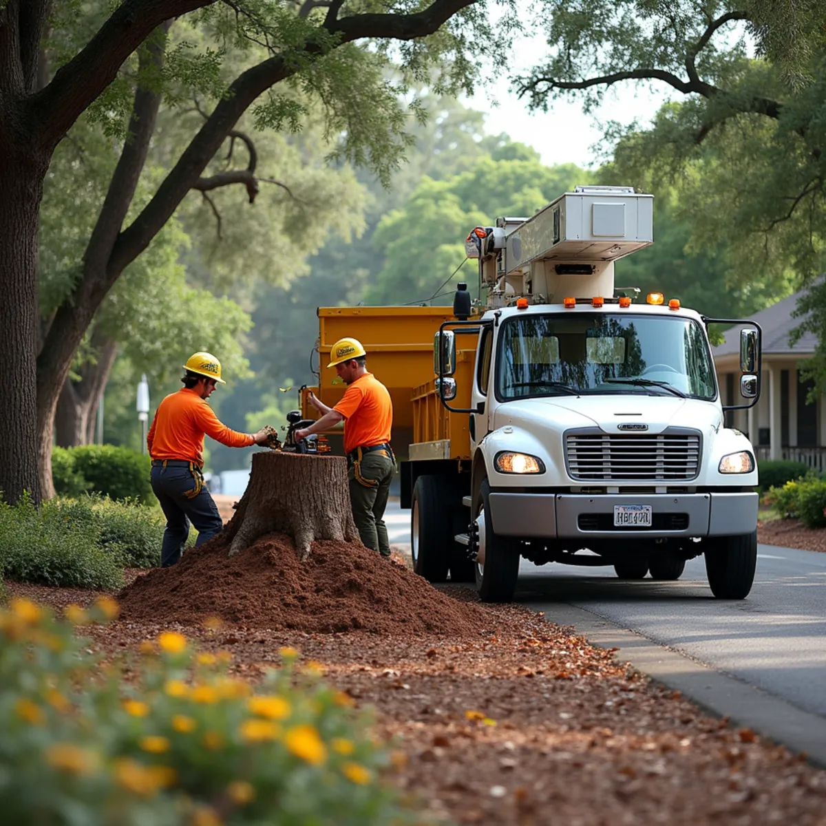 Certified tree service crew working in Fayetteville, GA
