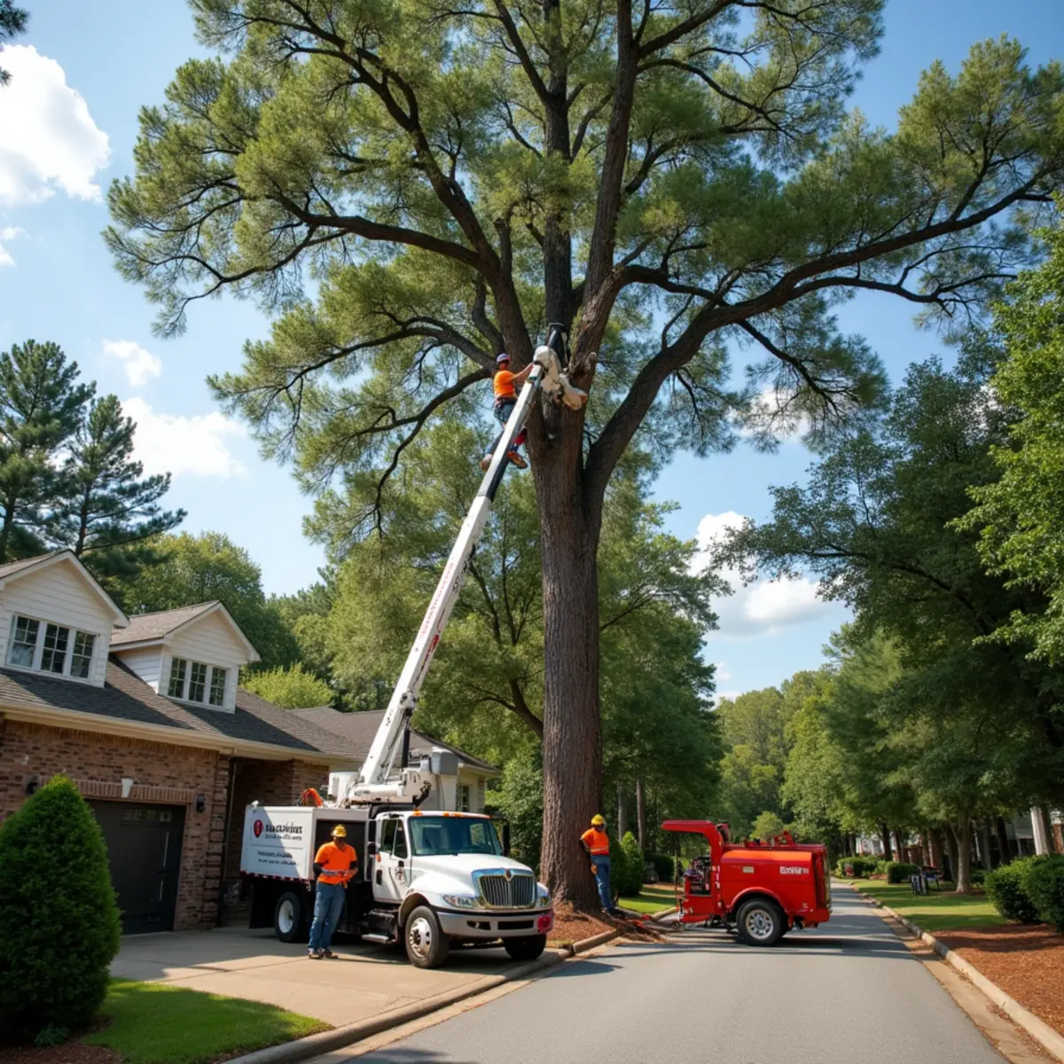 Certified tree service crew working in Fulton County, GA