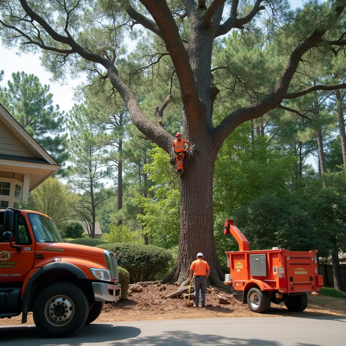 Certified tree service crew working in Gainesville, GA