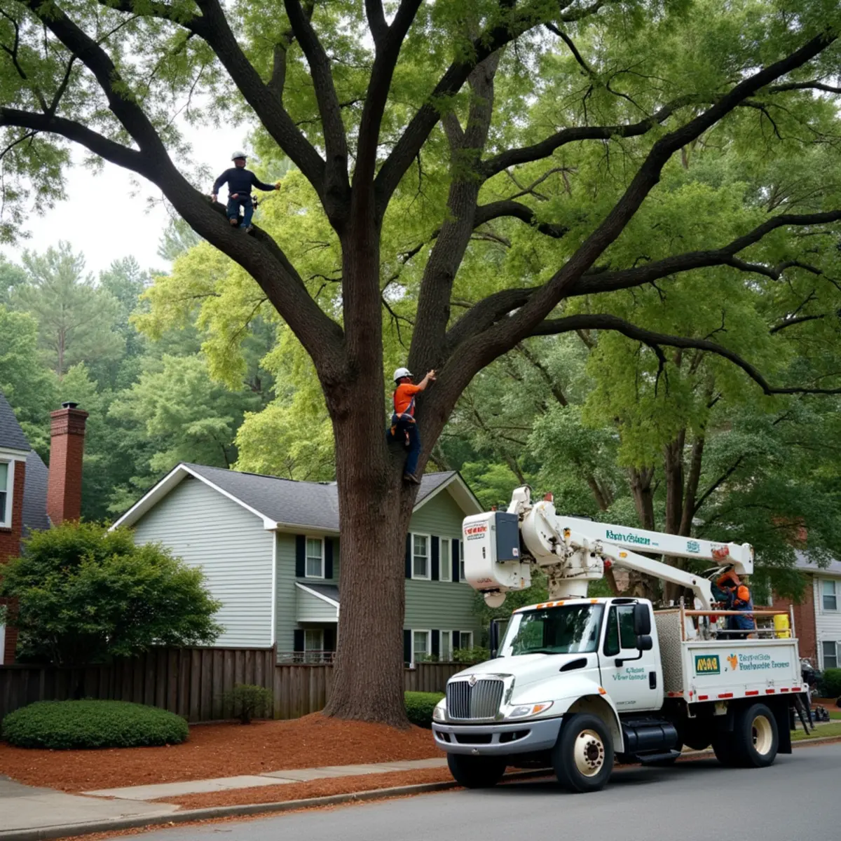 Certified tree service crew working in Lawrenceville, GA