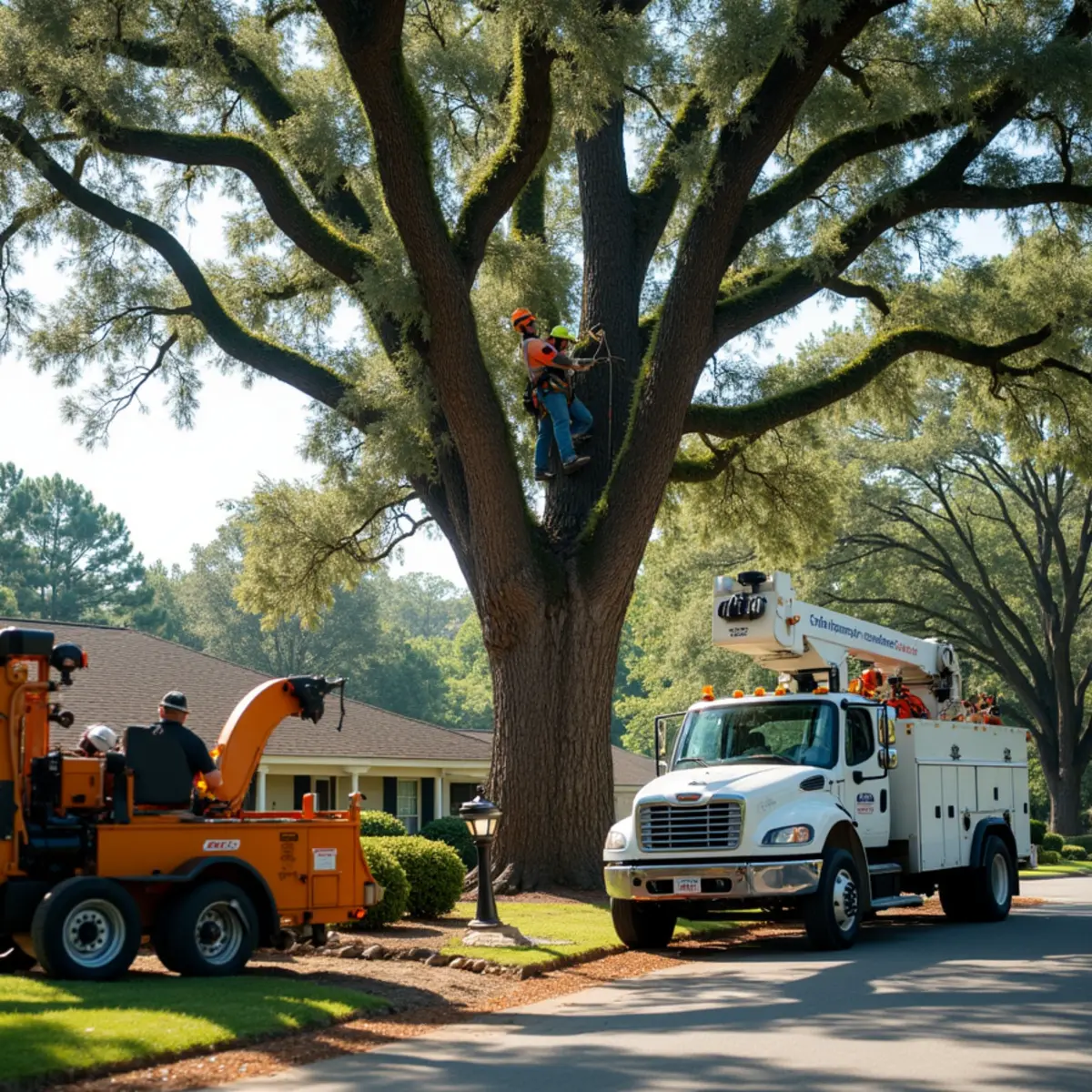 Certified tree service crew working in Macon, GA