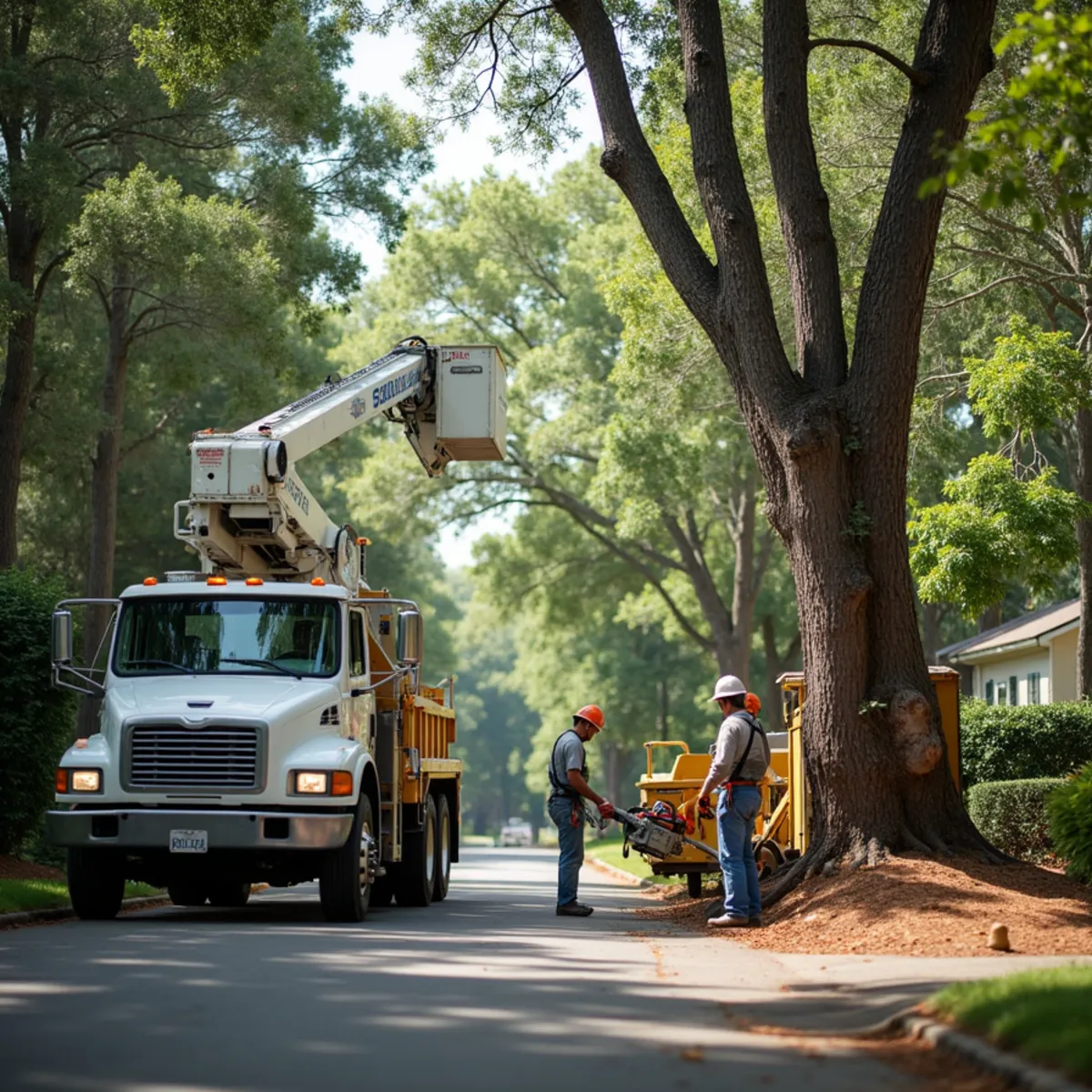 Certified tree service crew working in Peachtree City, GA