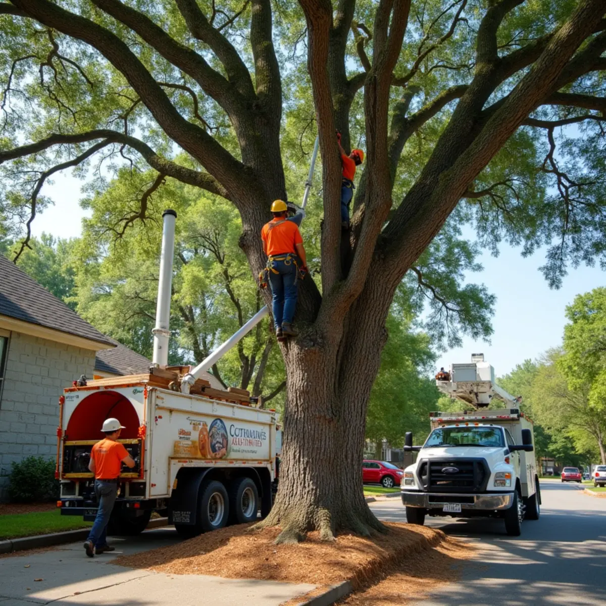 Certified tree service crew working in Rome, GA