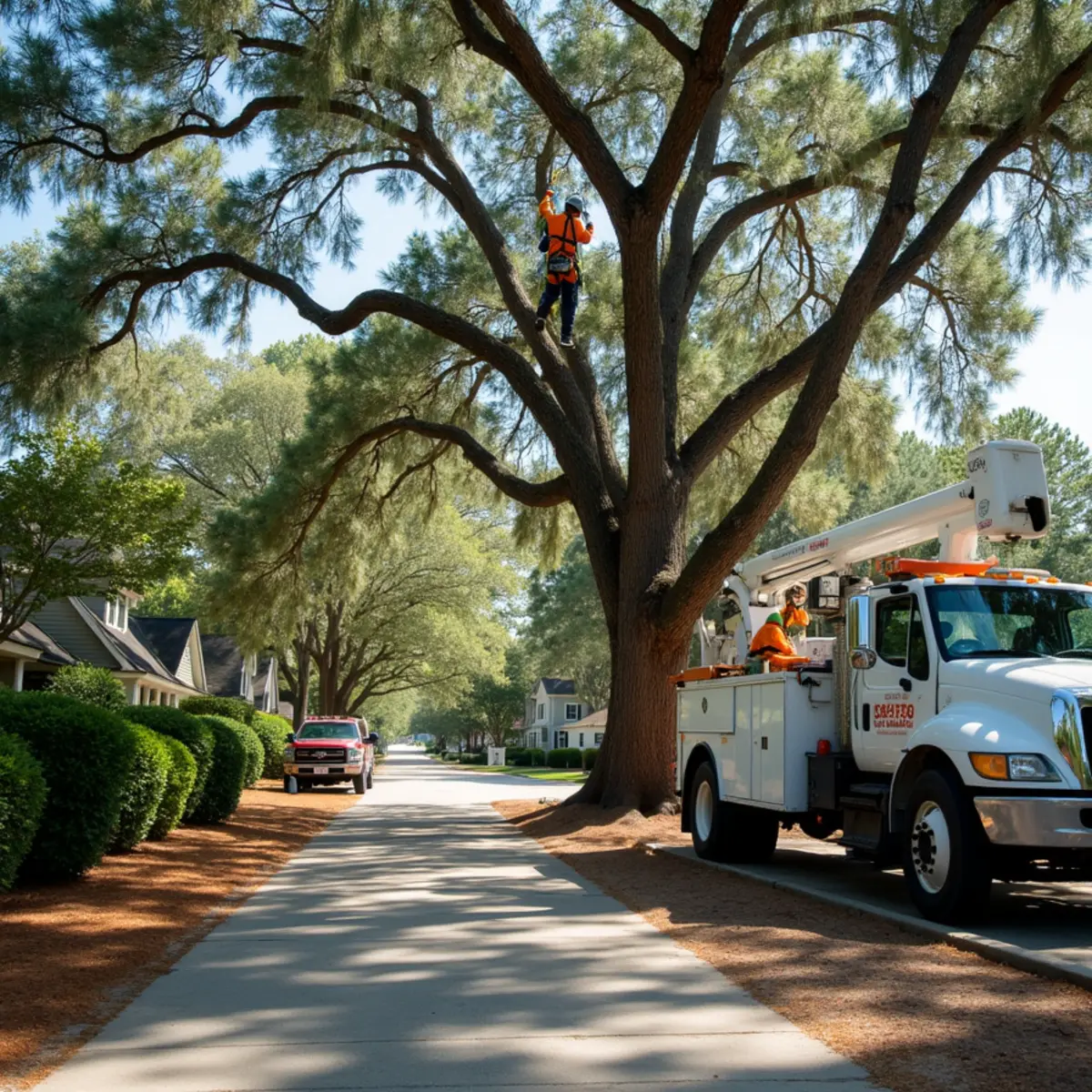 Certified tree service crew working in St. Simons Island, GA