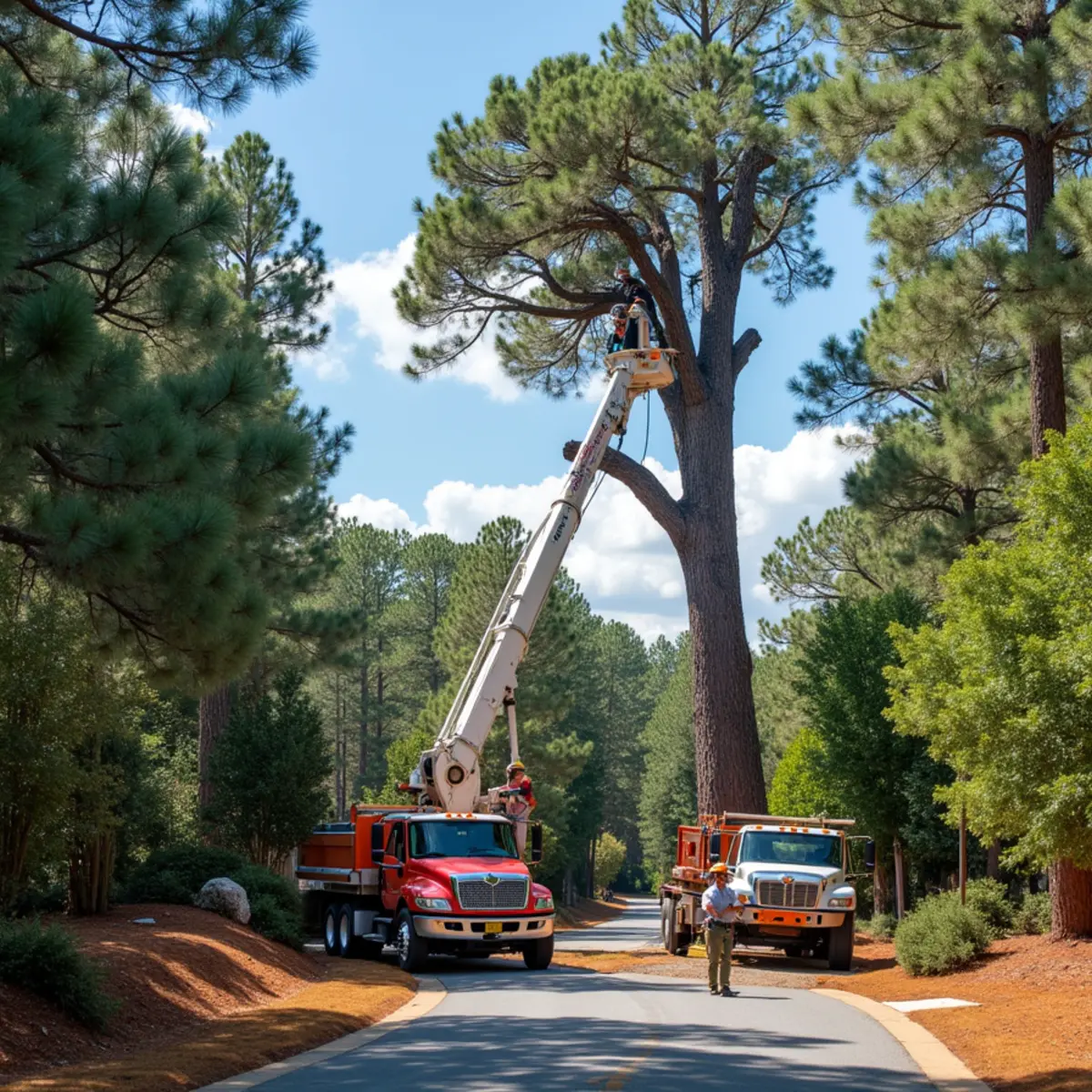 Certified tree service crew working in Stockbridge, GA
