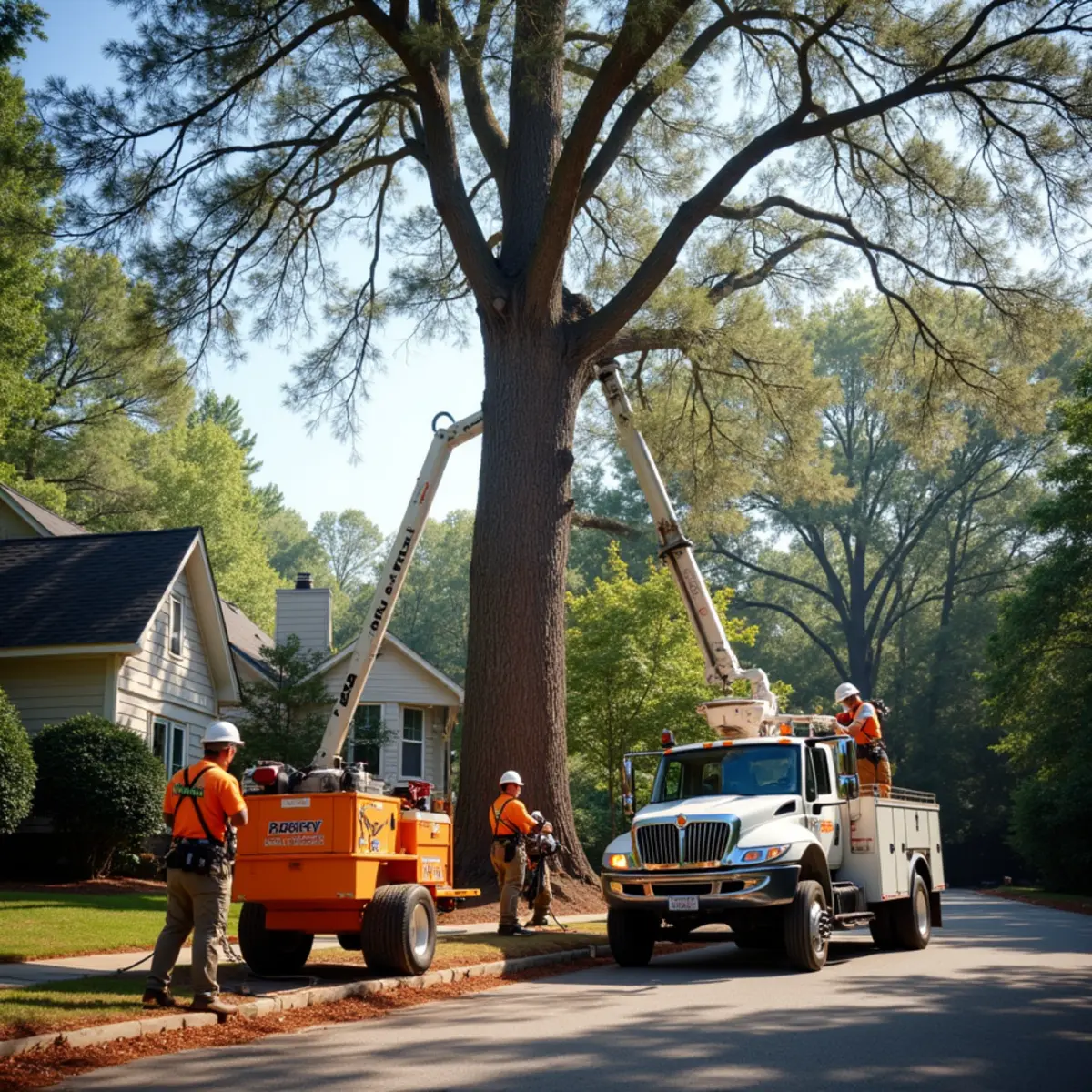 Certified tree service crew working in Sugar Hill, GA