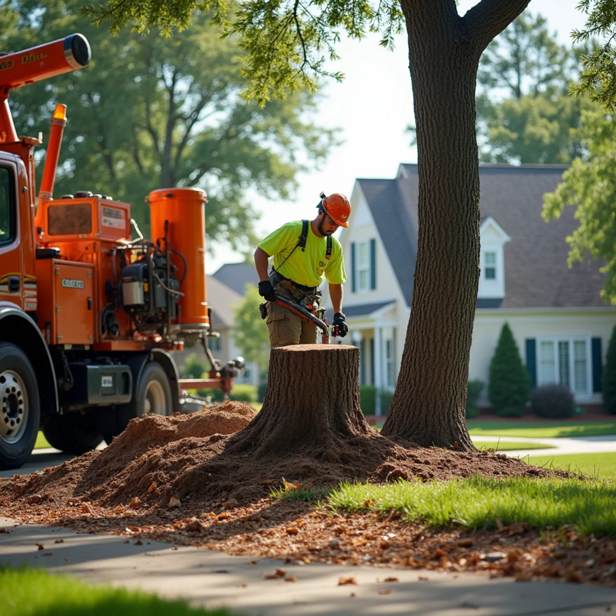 Certified tree service crew working in Suwanee, GA