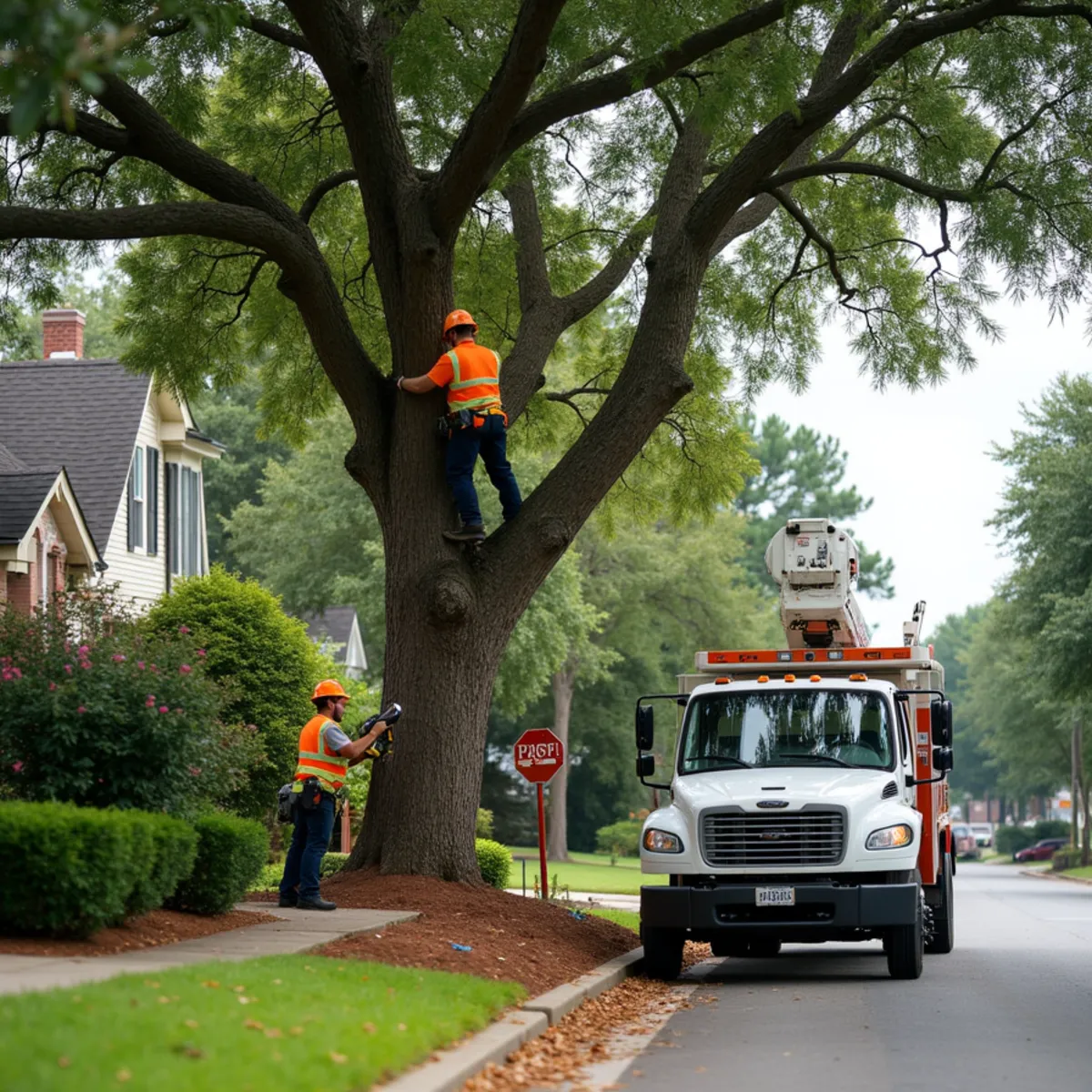 Certified tree service crew working in Union City, GA